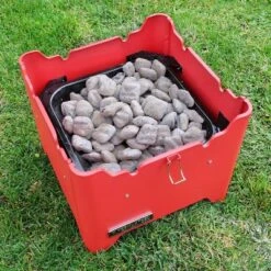 Permasteel Square Portable Charcoal Grill PG-40C10-RD - Red -Garden Promotional Store GUEST 4d82e285 690b 4ca9 8064 132eb4d2c4b7