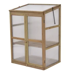 Costway Garden Portable Wooden GreenHouse Cold Frame Raised Plants Shelves Protection -Garden Promotional Store GUEST 4e86f33b 9fc3 406e b4f8 e6b10451c68c