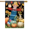 Friendly Scarecrow Autumn House Flag Pumpkins Owl Fall 28" X 40" Briarwood Lane 2 Friendly Scarecrow Autumn House Flag Pumpkins Owl Fall 28" X 40" Briarwood Lane -Garden Promotional Store GUEST 4ee7b73e c5b0 419f 94d7 25616cd14a93