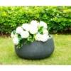 Rosemead Home & Garden, Inc. 16" Wide Kante Lightweight Concrete Outdoor Bowl Planter Pot Charcoal Black -Garden Promotional Store GUEST 50957fc9 9541 4d2e a465 2249d48579f5