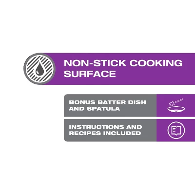 Salton Corded Crepe Maker - Black 4 Salton Corded Crepe Maker - Black - Image 2