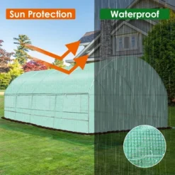 Costway 10'X6.5'X20' Walk-in Greenhouse Backyard Grow Tents Steel Frame 8 Windows 16 Costway 10'X6.5'X20' Walk-in Greenhouse Backyard Grow Tents Steel Frame 8 Windows -Garden Promotional Store GUEST 50d31f7a d472 4229 aa1f d0ce80f9fcd8