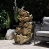 47" Resin Outdoor 5-Tier Tree Trunk Waterfall Floor Fountain With LED Lights Brown - Alpine Corporation 2 47" Resin Outdoor 5-Tier Tree Trunk Waterfall Floor Fountain With LED Lights Brown - Alpine Corporation -Garden Promotional Store GUEST 521e73db 25dd 4781 a4b7 8fcc05aa565c