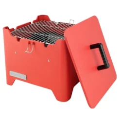 Permasteel Square Portable Charcoal Grill PG-40C10-RD - Red -Garden Promotional Store GUEST 5249527b 7d7c 49c5 93f9 7450f185fd2f