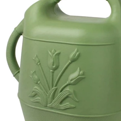 Union Products 63066 2 Gallon Plastic Indoor/Outdoor Watering Can W/ Tulip Design For Garden, Potted Plants, & Patio Pots, Sage Green Color, 3 Pack 5 Union Products 63066 2 Gallon Plastic Indoor/Outdoor Watering Can W/ Tulip Design For Garden, Potted Plants, & Patio Pots, Sage Green Color, 3 Pack - Image 3
