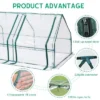 Aoodor 9 Ft. X 3 Ft. X 3 Ft. Mini Outdoor Greenhouse Three Zipped Doors -Garden Promotional Store GUEST 53ee05be 4038 4d19 b24e 2408da07d452