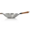 Oster® Oster Sangerfield 14in Stainless Steel Flat Bottom Wok With Wooden Handles -Garden Promotional Store GUEST 5582877c d735 4722 a1be eac582edb26a