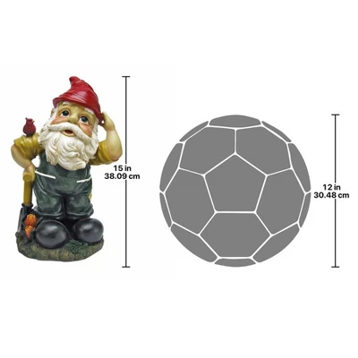Design Toscano Dieter, The Digger Garden Gnome Statue 3 Design Toscano Dieter, The Digger Garden Gnome Statue