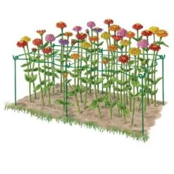 Gardener's Supply Company Grow Through Flower Plant Support | Sturdy Powder Coated Metal Grid Flower Support For Outdoor Plants & Young Flowering -Garden Promotional Store GUEST 55c8f9ad ac60 497f 80c6 d1ab512fe8f2