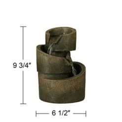 John Timberland Rustic Modern Zen Indoor Tabletop Water Fountain 9 3/4" High Cascading Table Desk Office Home Bedroom Relaxation -Garden Promotional Store GUEST 560d1c9f a8ed 4cbc beba 7a4d672f5a3a