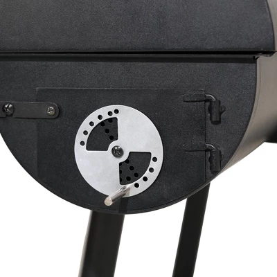 Captiva Designs E02GR006 Offset Charcoal Smoker - Black 6 Captiva Designs E02GR006 Offset Charcoal Smoker - Black - Image 4