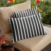 2pk Rectangle Sunbrella Stripe Indoor Outdoor Corded Throw Pillows Black/White 1 2pk Rectangle Sunbrella Stripe Indoor Outdoor Corded Throw Pillows Black/White -Garden Promotional Store GUEST 571a6db9 856f 4fee a10a 9326745b6d42