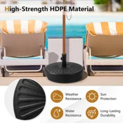 Costway 20'' Patio Fillable Round Umbrella Base Stand Holder Fit Pole 1.5''/1.9'' Outdoor 15 Costway 20'' Patio Fillable Round Umbrella Base Stand Holder Fit Pole 1.5''/1.9'' Outdoor -Garden Promotional Store GUEST 5998f4bc 17c7 47a6 856d ace346c6c0b3