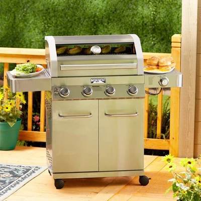 4-Burner Propane Stainless Steel Gas Grill With ClearView Lid Model 41847NG - Monument Grills 7 4-Burner Propane Stainless Steel Gas Grill With ClearView Lid Model 41847NG - Monument Grills - Image 5
