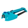 Aqua Joe AJ-OMS20-BRS Indestructible Metal Base Oscillating Sprinkler | Customizable Coverage | 4973 Sq Ft Max Coverage