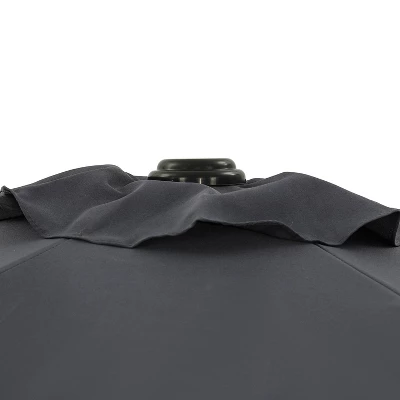 7.5' X 7.5' Bistro Market Patio Umbrella Slate Gray - Island Umbrella 8 7.5' X 7.5' Bistro Market Patio Umbrella Slate Gray - Island Umbrella - Image 6