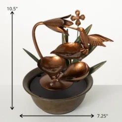 10.5"H Sullivans Copper Hummingbird Fountain, Multicolored 7 10.5"H Sullivans Copper Hummingbird Fountain, Multicolored -Garden Promotional Store GUEST 5e3cf146 1fa2 47ab 860f 635bde03a217