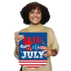 Big Dot Of Happiness Firecracker 4th Of July - Outdoor Home Decorations - Double-Sided Red, White And Royal Blue Party Garden Flag - 12 X 15.25 Inches -Garden Promotional Store GUEST 5e43534a 2e28 4d5f 8687 f9874fd2a412