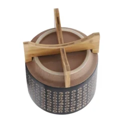 11" Ceramic Planter On Stand Brown/Black - Sagebrook Home -Garden Promotional Store GUEST 5ff5a5b4 b7db 4cc2 b92c 10c0d99ba289