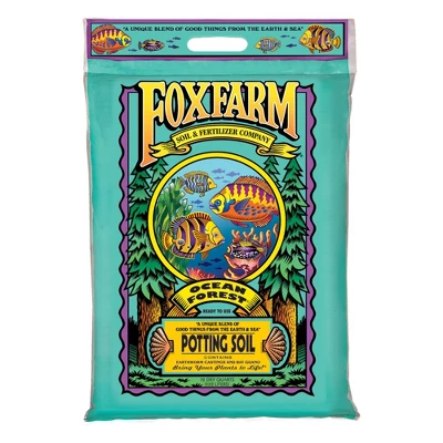 FoxFarm FX14053 + FX14054 Ocean Forest Organic Plant Potting Soil With Happy Frog Nutrient Rapid Growth Potting Soils For Gardens, 12 Quart (4 Pack) 3 FoxFarm FX14053 + FX14054 Ocean Forest Organic Plant Potting Soil With Happy Frog Nutrient Rapid Growth Potting Soils For Gardens, 12 Quart (4 Pack)
