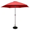 9' X 9' Round Crank Patio Umbrella - Red - Tropishade 2 9' X 9' Round Crank Patio Umbrella - Red - Tropishade -Garden Promotional Store GUEST 61f77171 610b 46c8 843c 7c9643caf63c