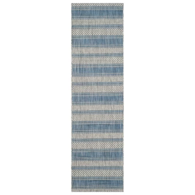Clara Outdoor Rug Gray/Navy - Safavieh 5 Clara Outdoor Rug Gray/Navy - Safavieh - Image 3