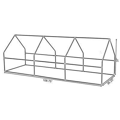 Gardenised Green Outdoor Waterproof Portable Plant Greenhouse With 2 Clear Zippered Windows 5 Gardenised Green Outdoor Waterproof Portable Plant Greenhouse With 2 Clear Zippered Windows - Image 3