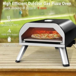 Costway Outdoor Gas Pizza Oven Portable Propane Pizza Stove With Oven Cover Pizza Stone -Garden Promotional Store GUEST 63bf9501 34aa 4126 91db e687c5126d74