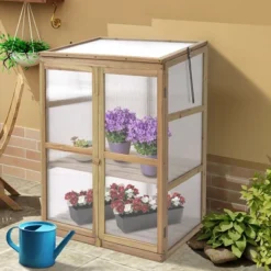 Costway Garden Portable Wooden GreenHouse Cold Frame Raised Plants Shelves Protection -Garden Promotional Store GUEST 655de63e fcae 45c0 bce1 e5d53cfc1940