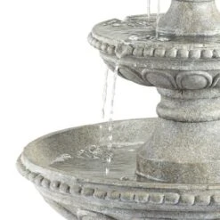 John Timberland Pineapple Modern 3 Tier Cascading Outdoor Floor Water Fountain 44" For Yard Garden Patio Home Deck Porch House Exterior Balcony Roof -Garden Promotional Store GUEST 65f8ccfa 9ee8 4e84 aded 45ad9e40cfd6
