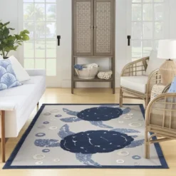 Nourison Aloha Turtle Coastal Outdoor Area Rug -Garden Promotional Store GUEST 66ffb2d2 1532 4106 a534 c76c5461d59b