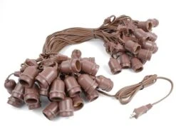 Novelty Lights Edison Outdoor String Lights With 50 Suspended Sockets Brown Wire 100 Feet 11 Novelty Lights Edison Outdoor String Lights With 50 Suspended Sockets Brown Wire 100 Feet -Garden Promotional Store GUEST 6722f090 07d8 4be4 adac 7fea49ac5dfe