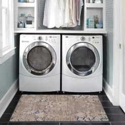 Selkirk Washable Outdoor Rug Navy/Sand - Linon -Garden Promotional Store GUEST 674ba747 80a2 4540 a69b 29da6d2750a5