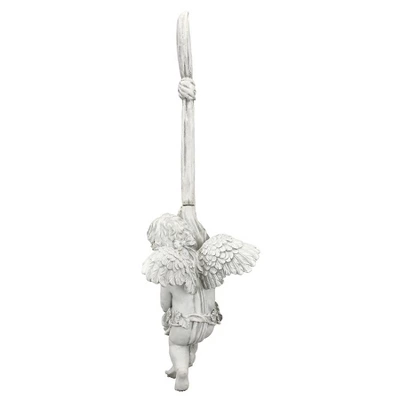 Design Toscano Angelic Play Hanging Sculpture - Large, Off-White 5 Design Toscano Angelic Play Hanging Sculpture - Large, Off-White - Image 3