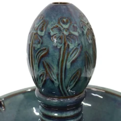 Sunnydaze Decor Sunnydaze 38"H Electric Ceramic 2-Tier Outdoor Water Feature With LED Lights, Green -Garden Promotional Store GUEST 676203a0 5103 45a4 b8c9 04e12c0d1407