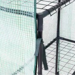 Sunnydaze Decor Sunnydaze Outdoor Portable Tiered Growing Rack Deluxe Walk-In Greenhouse With Roll-Up Door - 4 Shelves - Green -Garden Promotional Store GUEST 6a5bdb19 df76 4b60 bbcd 0b892324dad8
