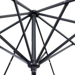 10' X 10' Patio LED Solar Umbrella With Tilt And Crank - Wellfor -Garden Promotional Store GUEST 6b93b729 366a 4a15 8dbd 10813e6a35ff