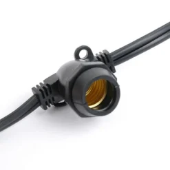 Novelty Lights Globe Outdoor String Lights With 25 In-Line Sockets Black Wire 25 Feet -Garden Promotional Store GUEST 6d358c86 92db 4323 b357 eccdc1ba9396