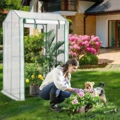 Costway 39'' X 32'' X 59'' Walk-in Garden Greenhouse Warm House For Plant Growing -Garden Promotional Store GUEST 6d3c9cf4 5472 4b69 bc7c 58d02893f9a1