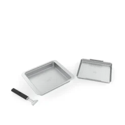 Yukon Glory BBQ 'N SERVE Wide Basket Set - BBQ Grill Basket - The Grilling Basket Includes A Serving Tray & Clip-On Handle -Garden Promotional Store GUEST 6dd7478f 4fb1 48a6 ae30 b33151d639c8