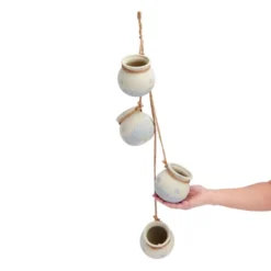 Farmlyn Creek 4 Piece Small Ceramic Window Hanging Planters For Fence, 4 Inch Pots For Succulents, Indoor, Outdoor Flowers -Garden Promotional Store GUEST 6e03ca88 3a81 44c8 b981 2e1544258d95