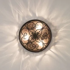 John Timberland Casa Seville Rustic Farmhouse Flush Mount Outdoor Ceiling Light Fixture Dark Walnut 5" Champagne Water Glass For Post Exterior Barn -Garden Promotional Store GUEST 73020a13 7886 4b9c 9e51 86d4a8fd98ce