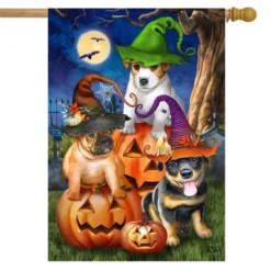 Spooky Pups House Flag 28" X 40" Briarwood Lane