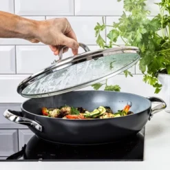 GreenPan Valencia Pro 11" Everyday Pan With Lid Black -Garden Promotional Store GUEST 754d669d 7e6d 4d53 a378 ed2a16ef0efd