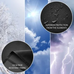 Pure Grill 22-Inch Ceramic Grill Cover For All Large Kamado Charcoal BBQ Grill Brands, Universal Fit Cover - 31" Dia X 40" H -Garden Promotional Store GUEST 7b5038b2 d554 4e45 aad4 b2af4fdcd2d5