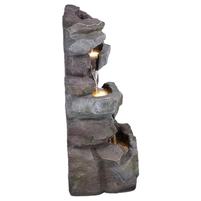 Design Toscano Rocky Peak Cascading Waterfall Garden Fountain 7 Design Toscano Rocky Peak Cascading Waterfall Garden Fountain - Image 5