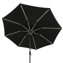 11' X 11' Calypso II Market Patio Umbrella With Solar LED Strip Lights Black - Island Umbrella -Garden Promotional Store GUEST 7d134e23 a333 4f00 9fab 20cff1754314