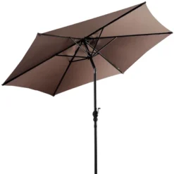 Tangkula Patio 9' Outdoor Steel Market Backyard Garden Patio Table Umbrella 18 Tangkula Patio 9' Outdoor Steel Market Backyard Garden Patio Table Umbrella -Garden Promotional Store GUEST 7e000bf6 5e94 4e44 9e0e a4e1b0ae1d5f