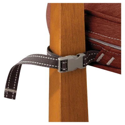 15" X 15" X 2" Montlake Fadesafe Round Patio Dining Seat Cushion Set - Heather Henna Red - Classic Accessories 6 15" X 15" X 2" Montlake Fadesafe Round Patio Dining Seat Cushion Set - Heather Henna Red - Classic Accessories - Image 4