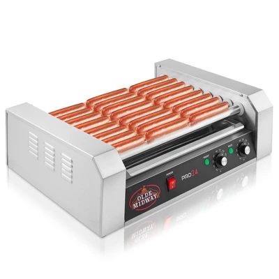 Olde Midway Electric Hot Dog Roller Grill Cooker, Commercial Grade Machine 11 Olde Midway Electric Hot Dog Roller Grill Cooker, Commercial Grade Machine - Image 9